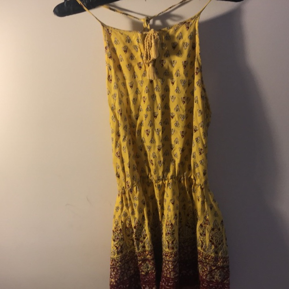 Hollister Printed Halter Romper